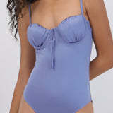 Traje de mao satin copas plisadas