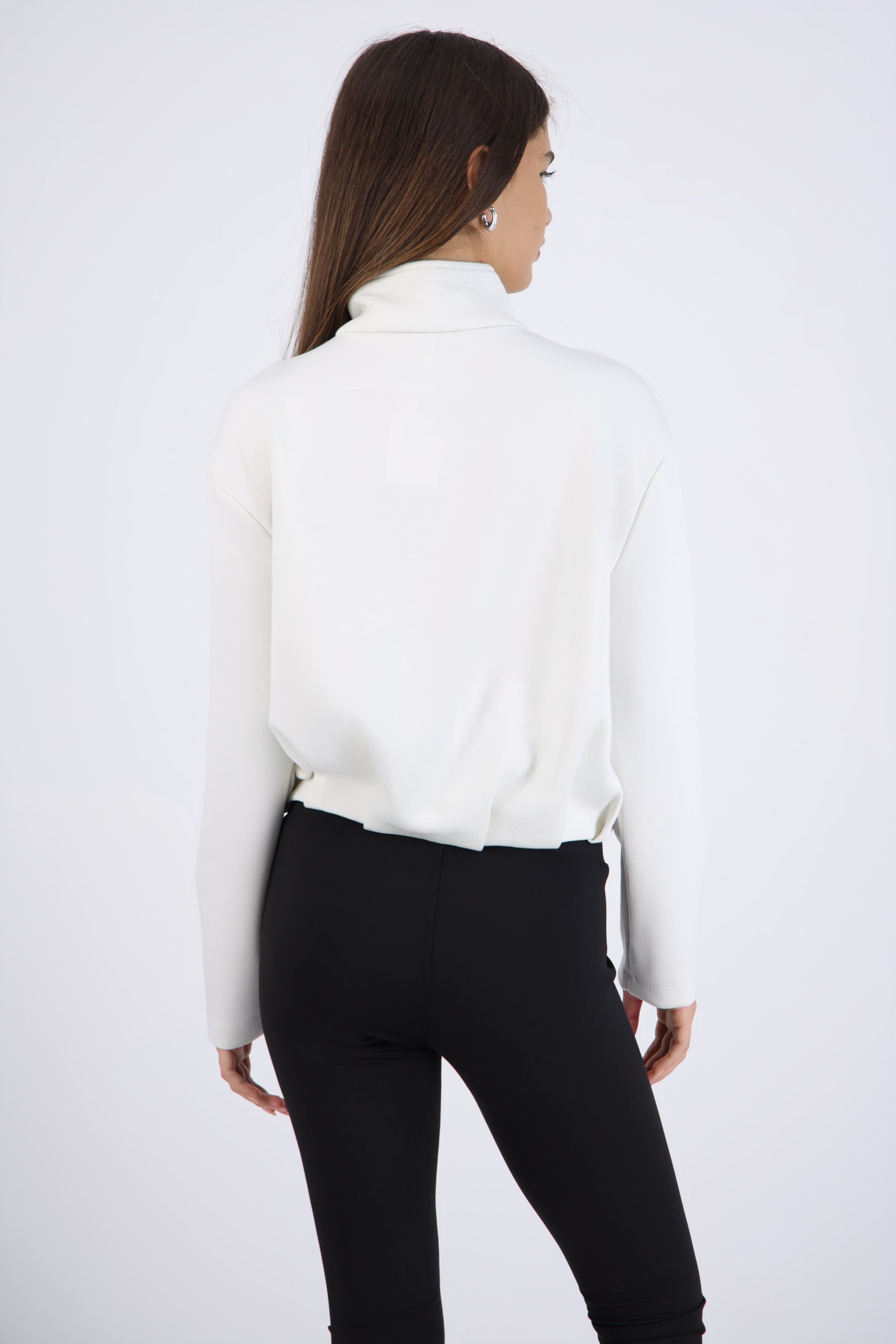Sudadera modal balloon lisa HUESO