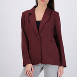 Saco liso oversized