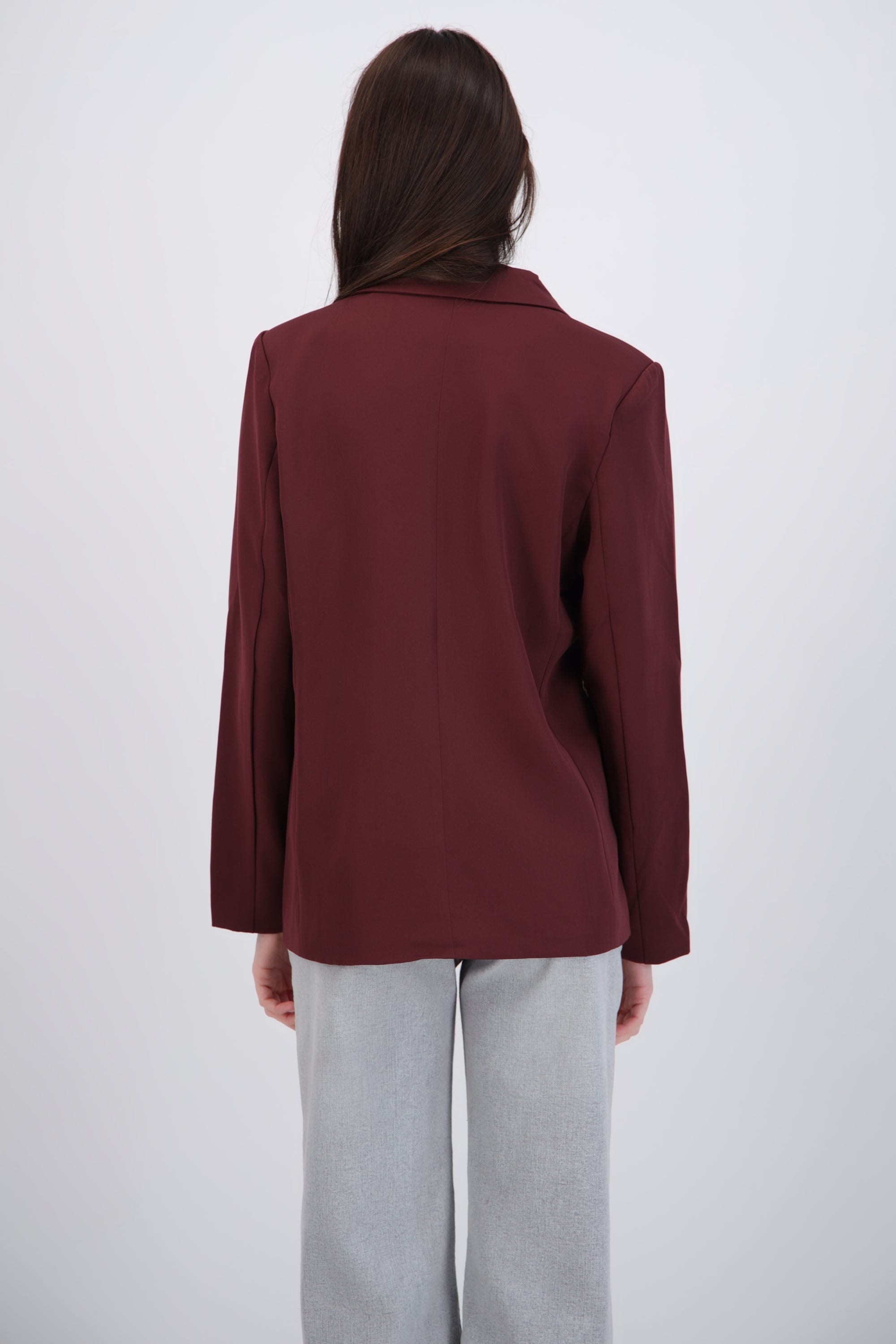 Saco liso oversized