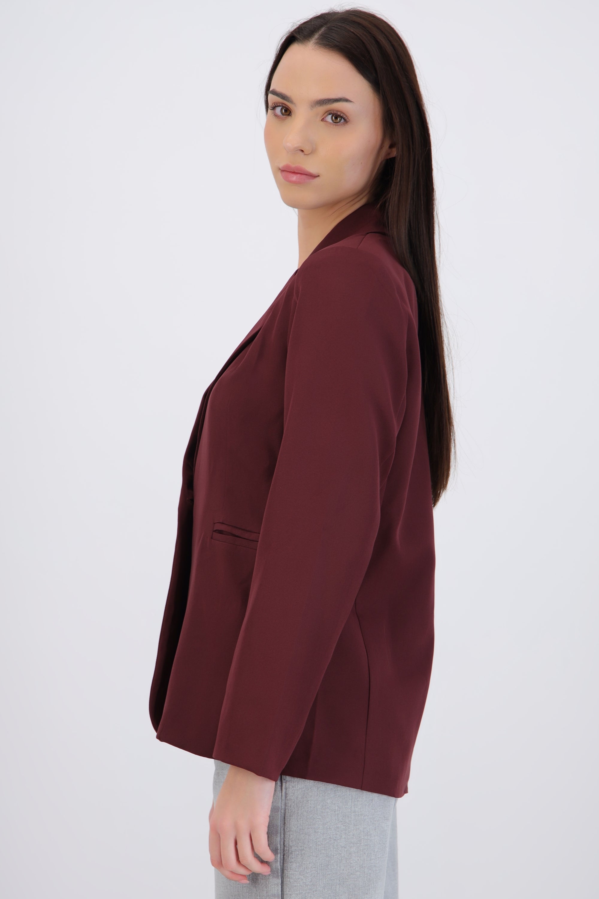 Saco liso oversized