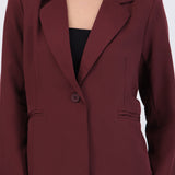Saco liso oversized