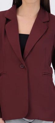 Saco liso oversized
