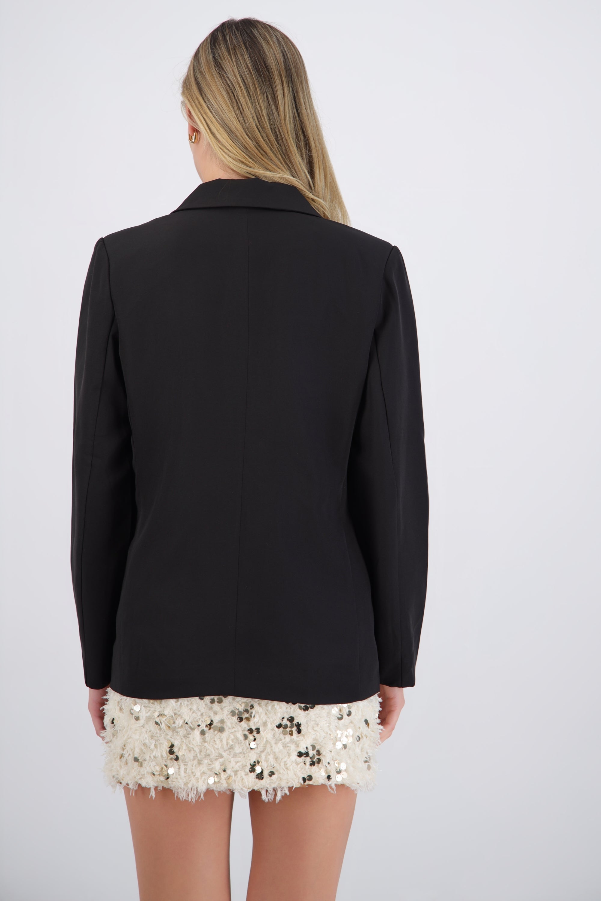 Saco liso oversized