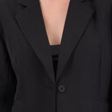 Saco liso oversized