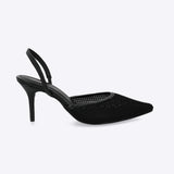 Tacón puntal red sling back