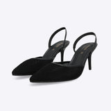 Tacón puntal red sling back