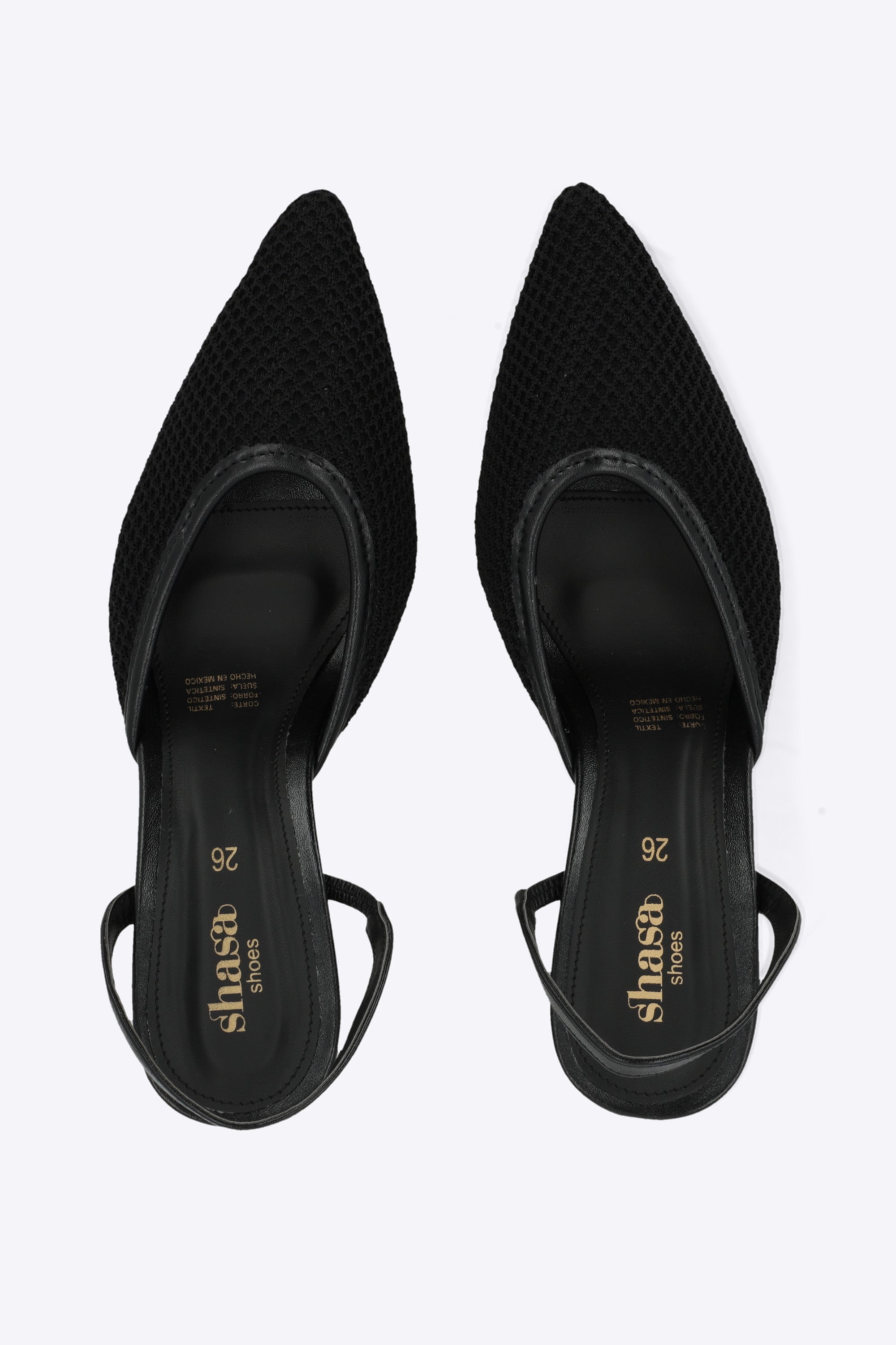 Tacón puntal red sling back