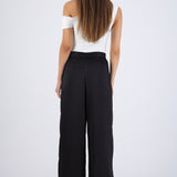Pantalón satinado wide leg