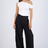 Pantalón satinado wide leg