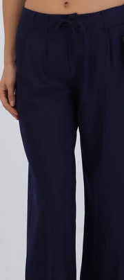 Pantalón wide leg detalle jareta
