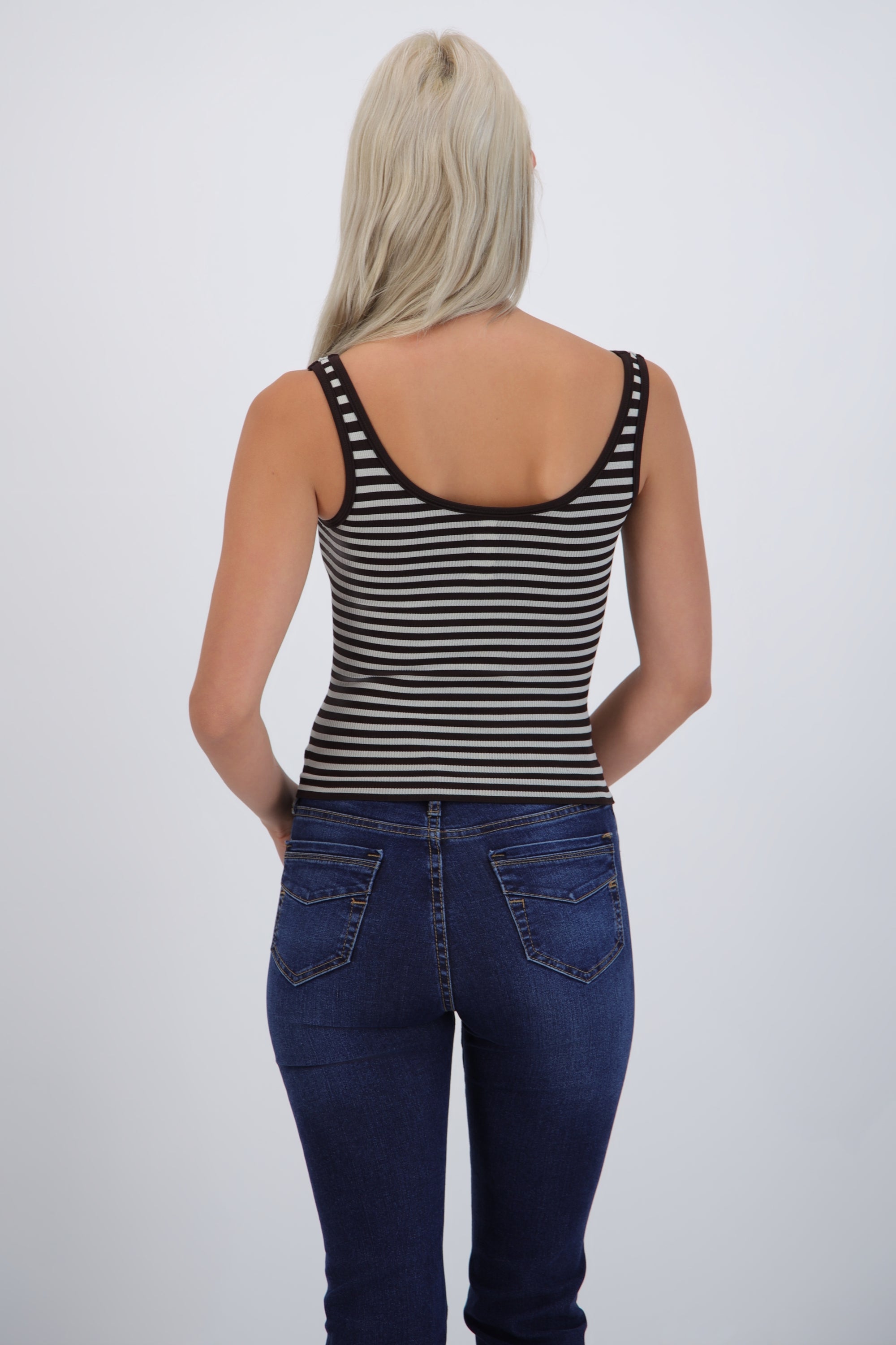 Top tirantes rayado seamless CAFE COMBO