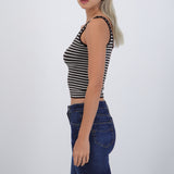 Top tirantes rayado seamless