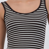 Top tirantes rayado seamless