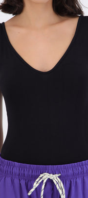 Body seamless escote v
