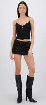 Shorts mini lentejuelas