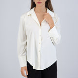 Camisa manga larga satin
