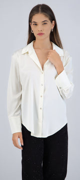 Camisa manga larga satin