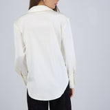 Camisa manga larga satin