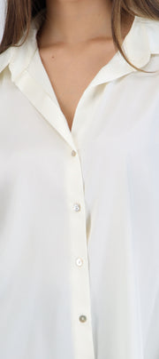 Camisa manga larga satin