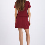 Falda mini con short detalle lazos