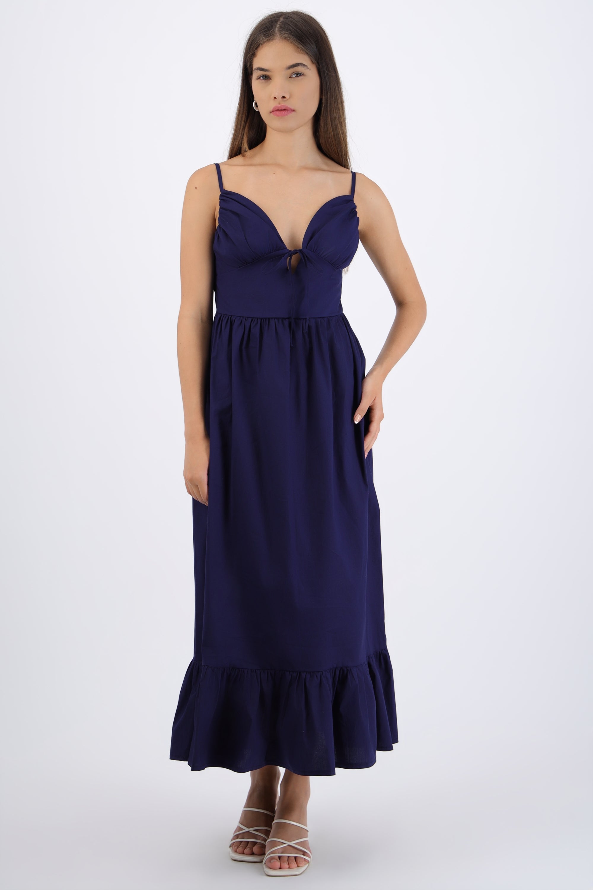 Vestido maxi tirantes MARINO