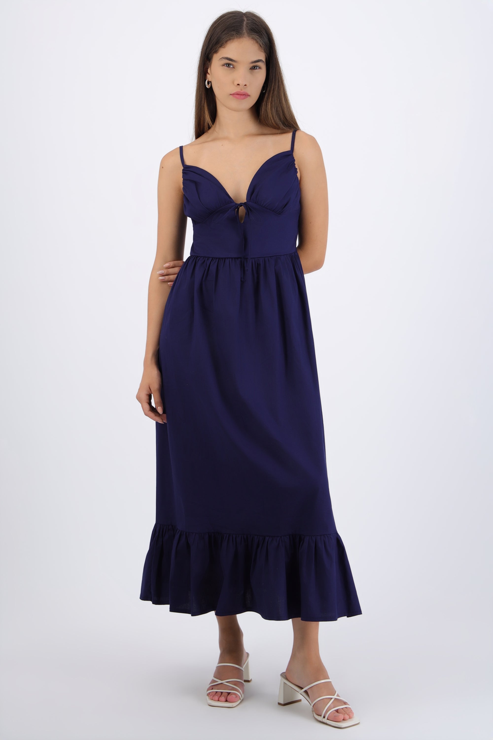 Vestido maxi tirantes MARINO