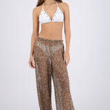 Pantalo lentejuelas crochet