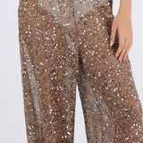 Pantalo lentejuelas crochet