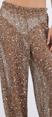 Pantalo lentejuelas crochet