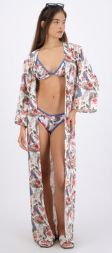 Kimono largo estampado