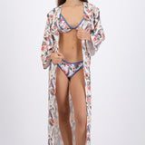 Kimono largo estampado