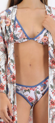 Kimono largo estampado