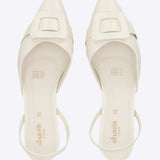 Tacón puntal hebilla sling back