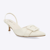 Tacón puntal hebilla sling back