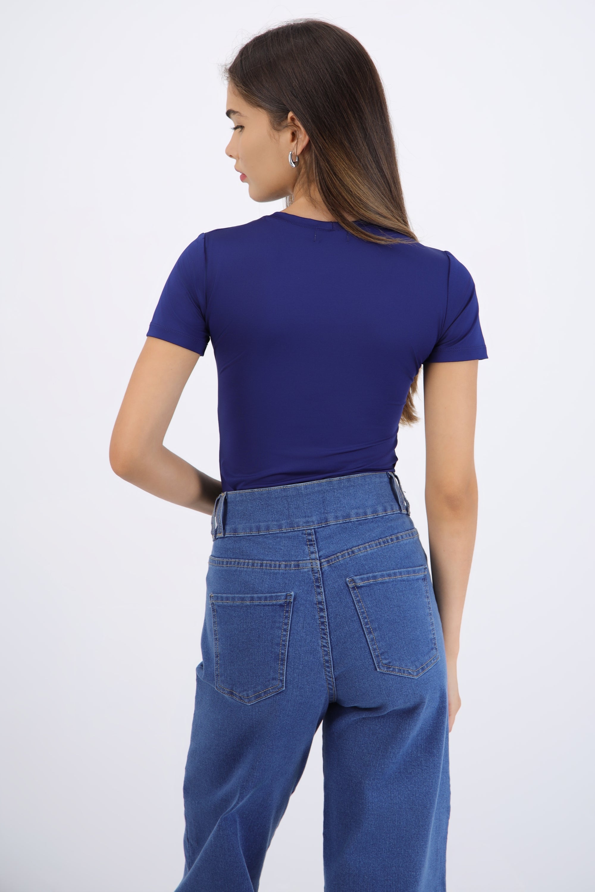 Body liso manga corta AZUL MARINO