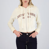 Sudadera velver estampada