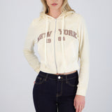 Sudadera velver estampada
