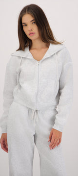 Sudadera con gorro y cierre