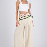 Pantalones texturizados con paliacates