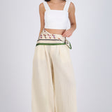 Pantalones texturizados con paliacates