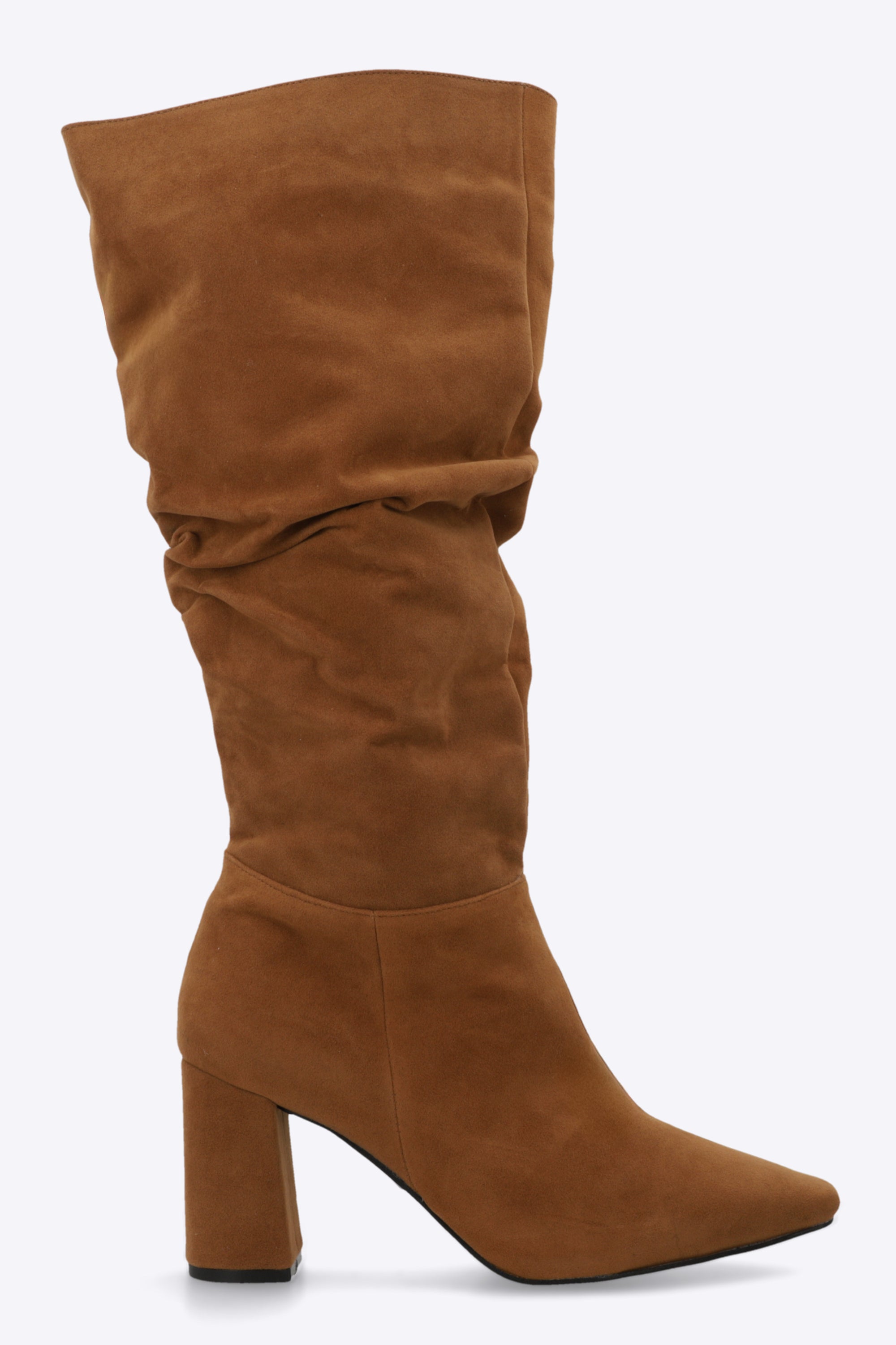Bota alta slouchy gamucina
