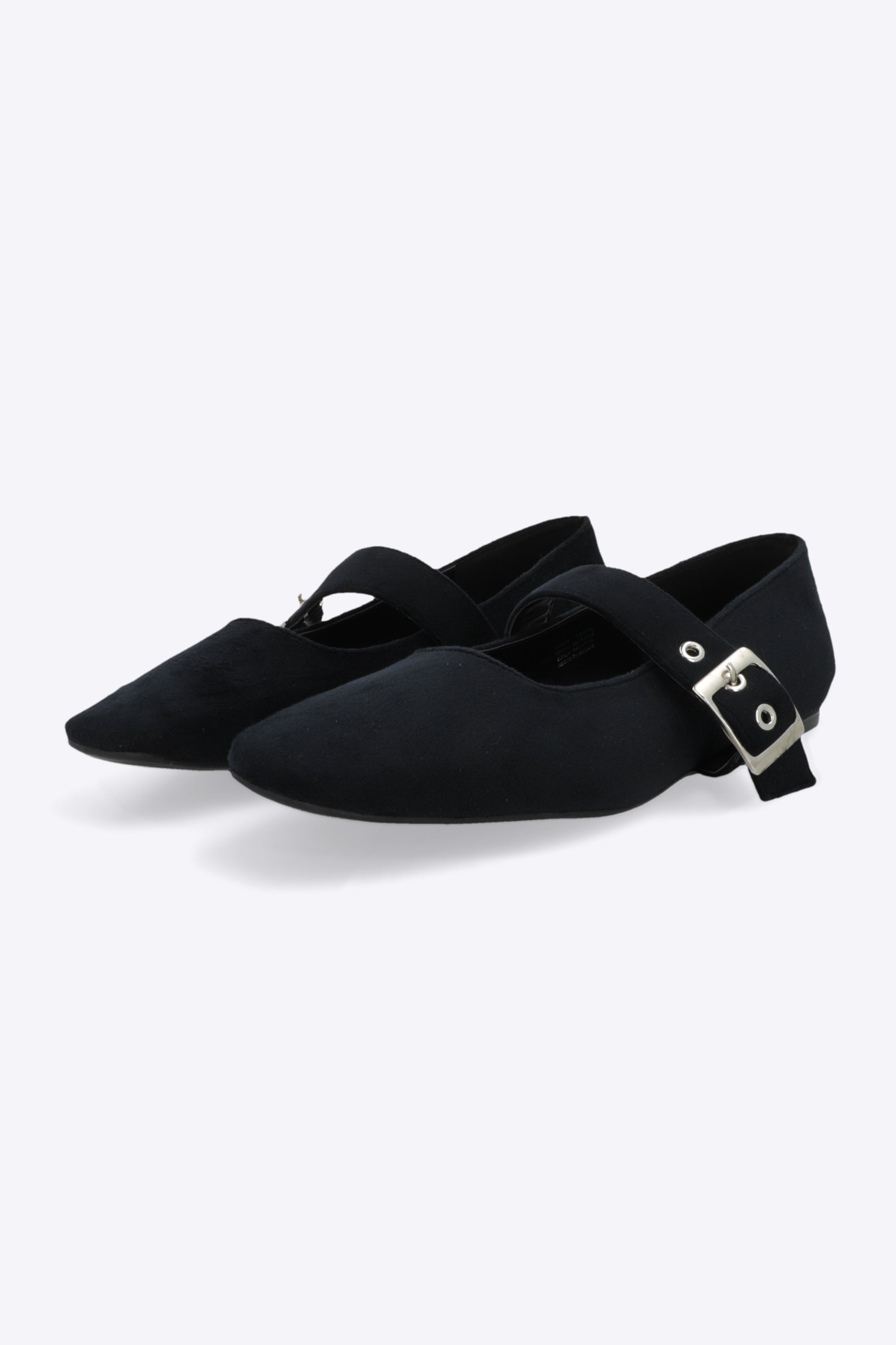 Flat maryjane hebilla terciopelo