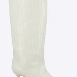 Bota alta croco puntal