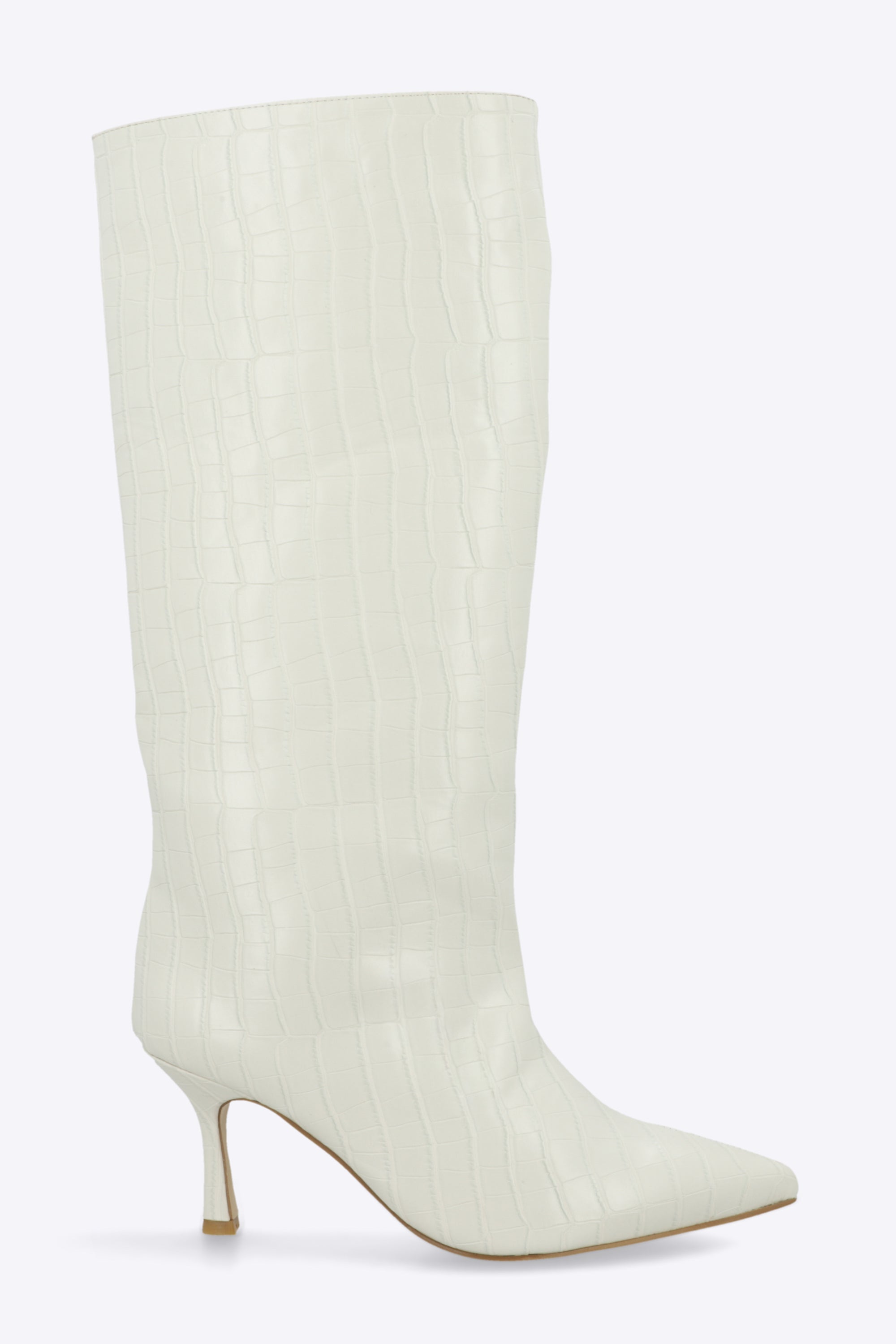 Bota alta croco puntal