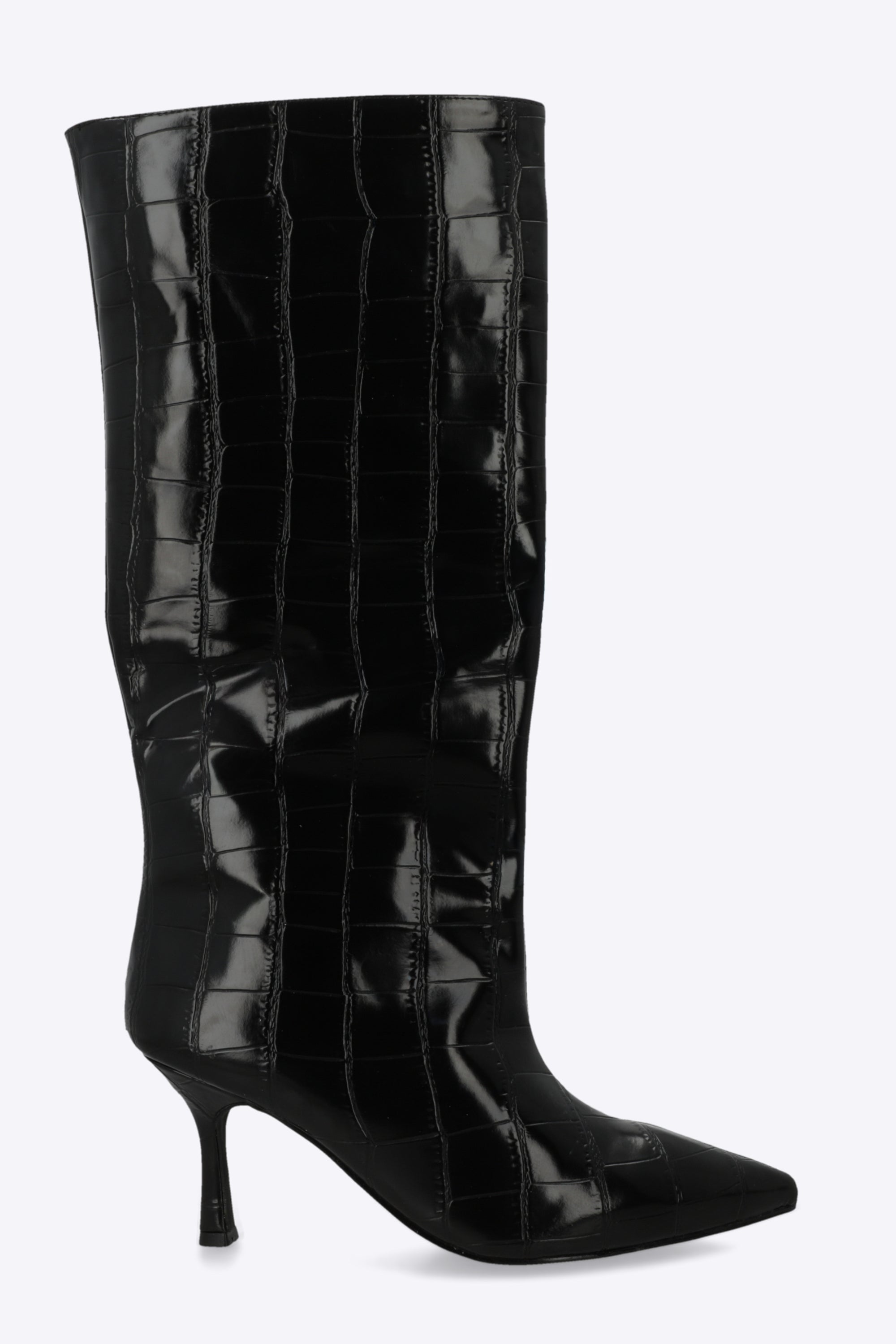 Bota alta croco puntal