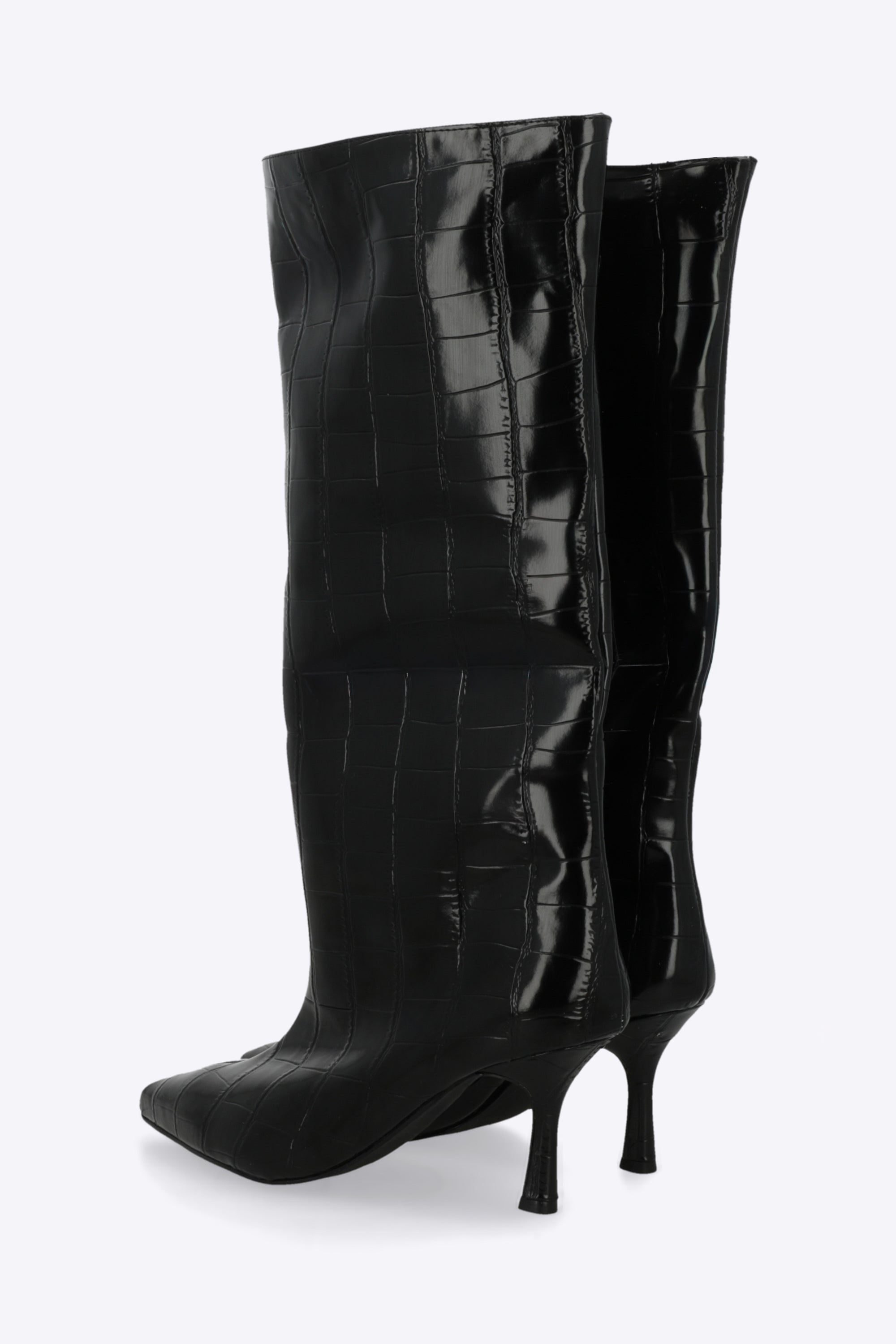 Bota alta croco puntal