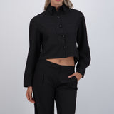 Camisa cropped rayas