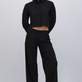 Pantalón pinzas rayas