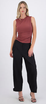 Pantalón barrel ajustable